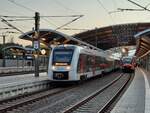 abellio 1648 448 + 1648 xxx als RE 74854 nach Magdeburg Hbf, am 30.09.2021 in Erfurt Hbf.