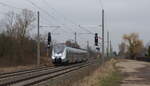 abellio 9442 618 als RB 74546 von Erfurt Hbf nach Eisenach, am 04.03.2022 in Gotha.