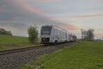 Abellio-Triebzug 1648 403 als Harz-Berlin-Express kurz vor Wernigerode (01.05.2022)