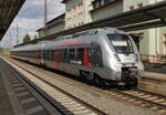 abellio 9442 314  Die Wartburg  als RB 74627 von Eisenach nach Leipzig Hbf, am 01.06.2022 beim Halt in Naumburg (S) Hbf.