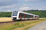 1648 404 und 1648 448 von abellio waren am 05.07.22 unterwegs von Goslar nach Halle(S).