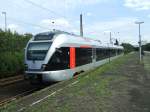 ABELLIO Flirt ET 27 in Wattenscheid bei der Ausfahrt nach Essen Hbf.(14.08.2007)