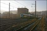 ET23009 beschleunigt als ABR99728 (RB91  RUHR-SIEG-BAHN ) nach Siegen, Richtung Plettenberg.