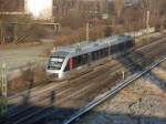 Der Abellio Lint41 pendelt als RB46 im Halbstundentakt zwischen den Hauptbahnhfen Bochum und Gelsenkirchen.