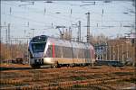 ET 23005 legt sich als RB40 (ABR 33812)  Ruhr-Lenne-Bahn , von Hagen Hauptbahnof ber Wattenscheid und Essen-Kray Sd nach Essen Hbf, bei Bochum Ehrenfeld in die Kurve. (13.01.2008)