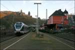 ET2205 fhrt als ABR99733, von Siegen nach Hagen Hauptbahnhof, aus dem Bahnhof Altena (Westf).