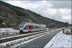 ET22002 fhrt bei Benolpe als ABR99722 (RB91  Ruhr-Sieg-Bahn ) nach Siegen.