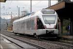 ET23004 wartet als ABR99733, (RB91  Ruhr-Sieg-Bahn ) nach Hagen Hbf, in Plettenberg.