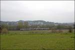 Zwei FLIRT´s fahren vor dem Stadtteil Hagen-Elsey als ABR99651, (RE16  Ruhr-Sieg-Express ) Richtung Essen Hbf.