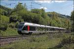 ET23007 und ET22004 fahren als ABR99648, (RE16  Ruhr-Sieg-Express ) von Essen Hbf nach Siegen, und werden in wenigen Minuten Letmathe erreichen.