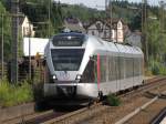 ET 23005 von Abellio am 26.08.09 mit einem Regionalexpress nach Essen Hbf in Kreuztal.