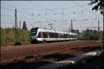 ET23006 und ET22004 sind als (RE16  Ruhr-SIEG-Express ) von Siegen/Iserlohn nach Essen Hbf unterwegs und legen sich bei Bochum-Ehrenfeld in die Kurve.