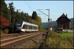 ET23004 ist am 08.10.2010 als RB91  Ruhr-Sieg-Bahn  nach Hagen unterwegs.