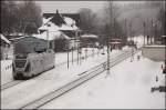 Ein unbekannter FLIRT verlsst am 31.12.2010 als RB91  Ruhr-Sieg-Bahn  den Bahnhof Welschen-Ennest in Richtung Siegen.