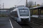 Abellio VIP Fahrt Lint 41 VT 11 001-2 fuhr am 22.11.2013 in Wuppertal Oberbarmen ein.