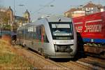 Abellio VT 11 002-2 als S7 fuhr in Richtung Düsseldorf Hbf am 13.03.2014 in Wuppertal Steinbeck.