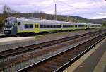 Als ich am 06.10.2010 in Hannoversch Mnden auf meinen Zug wartete, schlichen sich aus Richtung Gttingen kommend zwei Agilis ET440er an, die einen Signalhalt in Hann.