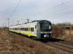 Der 440 604 als Ag nach Plattling am 12.03.2011  unterwegs bei Obertraubling.