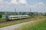 Ein Agilis Triebzug nach Neufahrn / Niederbayern bei Neufahrn / Nby am 04.06.2011