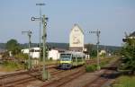 650 701 von Agilis am 21.08.2011 bei der Ausfahrt aus Pressath.