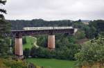 Eine Agilis Zweifachtraktion an 04.07.2012 auf dem Laaberviadukt bei Beratzhausen