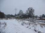 Ein VT 650 fährt hier am 26.01.2014 in Oberkotzau.