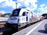 WLC 1216 955 mit dem AKE 50 von Cottbus nach Wien Westbahnhof, am 05.05.2019 in Erfurt Hbf.