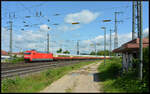 Bedingt durch das Streikchaos zwischen der EVG und den deutschen Eisenbahnunternehmen fuhr der Youngtimer des DB Museum Koblenz Lützel, 101 001-6, mit dem AKE-Eisenbahntouristik Rheingold (DZ