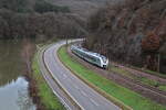 Der neue Alstom Coradia Continental BEMU Triebwagen der Baureihe 1440.4 hat Anfang Januar Versuchsfahrten auf der Saarstrecke zwischen Konz und Mettlach absolviert.