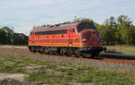 227 010 der Altmark-Rail rollte am 26.09.18 Lz durch Jütrichau Richtung Roßlau.