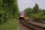 Ein SHB-LINT kurz vor dem Erreichen seines Endbahnhofs Bsum  am 20.5.2007