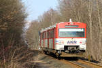 AKN-Triebwagen (Fahrzeugnummer unbekannt) // Norderstedt // 28.