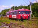 Der AKN-Schienenbus in Glckstadt.