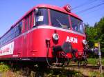 Der AKN-Schienenbus in Glckstadt.