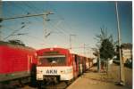 AKN-Triebwagen nach Hamburg Eidelstedt im Oktober 2005 in Neumnster.