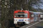 AKN Triebzug  Schleswig-Holstein  erreicht als A1 nach Altenkirchen die Station Holstenstrae.