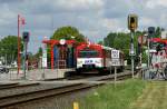 2 VTA am 10.05.2009 als Zug der Linie A1 beim Halt am Bahnhof Kaltenkirchen Sd.