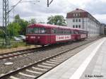 AKN Schienenbus in Schwerin Hbf abgestellt am 27.06.09