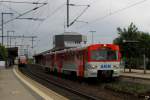 Der Tw 42 der AKN steht in Neumnster zur Fahrt nach Eidelstedt bereit.