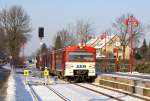 2 VT2E als Zug der Linie A 1 nach Eidelstedt am 4.12.2010 in Hasloh.