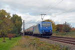 185 509 der ATC führte für die Infra Leuna am 11.10.20 einen Ganzzug Gaskesselwagen durch Greppin Richtung Bitterfeld.