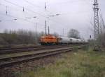 ArcelorMittal 292 063 am 10.04.2008 im Bahnhof Guben Sd  