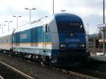 223 067 in Marktredwitz nach Hof Hbf! Aufgenommen am 8.2.2009