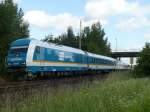 223 072  Regental Cargo  mit dem alex nach Mnchen Hbf kurz nach Wiesau (Oberpf), 10.6.2009