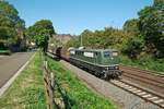 BayernBahn 151 119 (ex DB) mit  Henkelzug  Langenfeld - Wassertrüdingen, umgeleitet wegen Sperrung der rechten Rheinstrecke aufgrund Güterzugentgleisung in Niederlahnstein am 30.08.2020