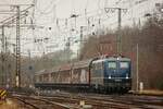 BYB 110 262-3 der Bayernbahn mit Henkelzug in Köln Gremberg, Februar 2025.