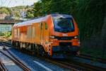 159 230-2 BBL Eurodual in Wuppertal, am 07.08.2022. Ende des Bahnsteiges fotografiert!