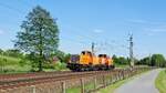 BBL Logistik 20 (214 028) und 15 (214 026) in Richtung Bremen (Langwedel, 17.05.17).