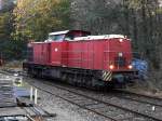 203 122-7 der BBL war bei rangierarbeiten am 30.10.13 beim bhf glinde