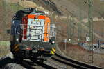 Eine G1206 der Bocholter Eisenbahngeellschaft am 23.02.2025 bei Boppard